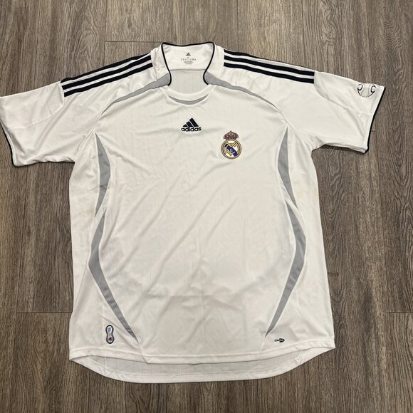 Adidas Mens Real Madrid Soccer Jersey Teamgeist White H18498 XL